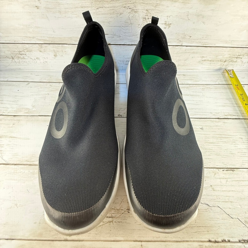 Oofos OOmg Low Black White Recovery‎ Shoes Slip On Mesh Sneakers Mens 11